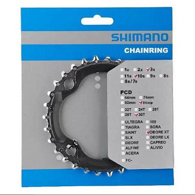 Превью  Звезда передняя SHIMANO Deore XT FC-M782 4 x 96 10 sp. 30T